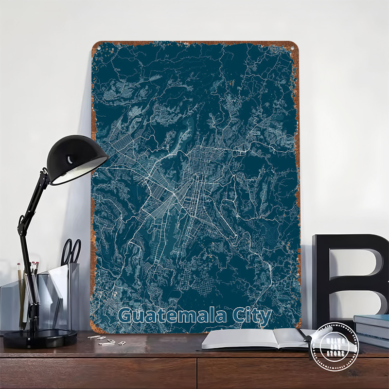 Poster Peta Kota Guatemala dar - Custom Map Poster ulasan dan harga