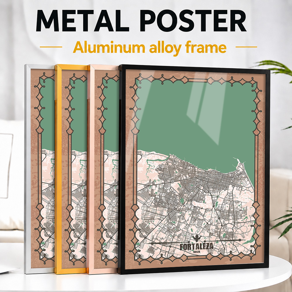 Peta Kota Fortaleza, Cetakan L - Custom Map Poster ulasan dan harga